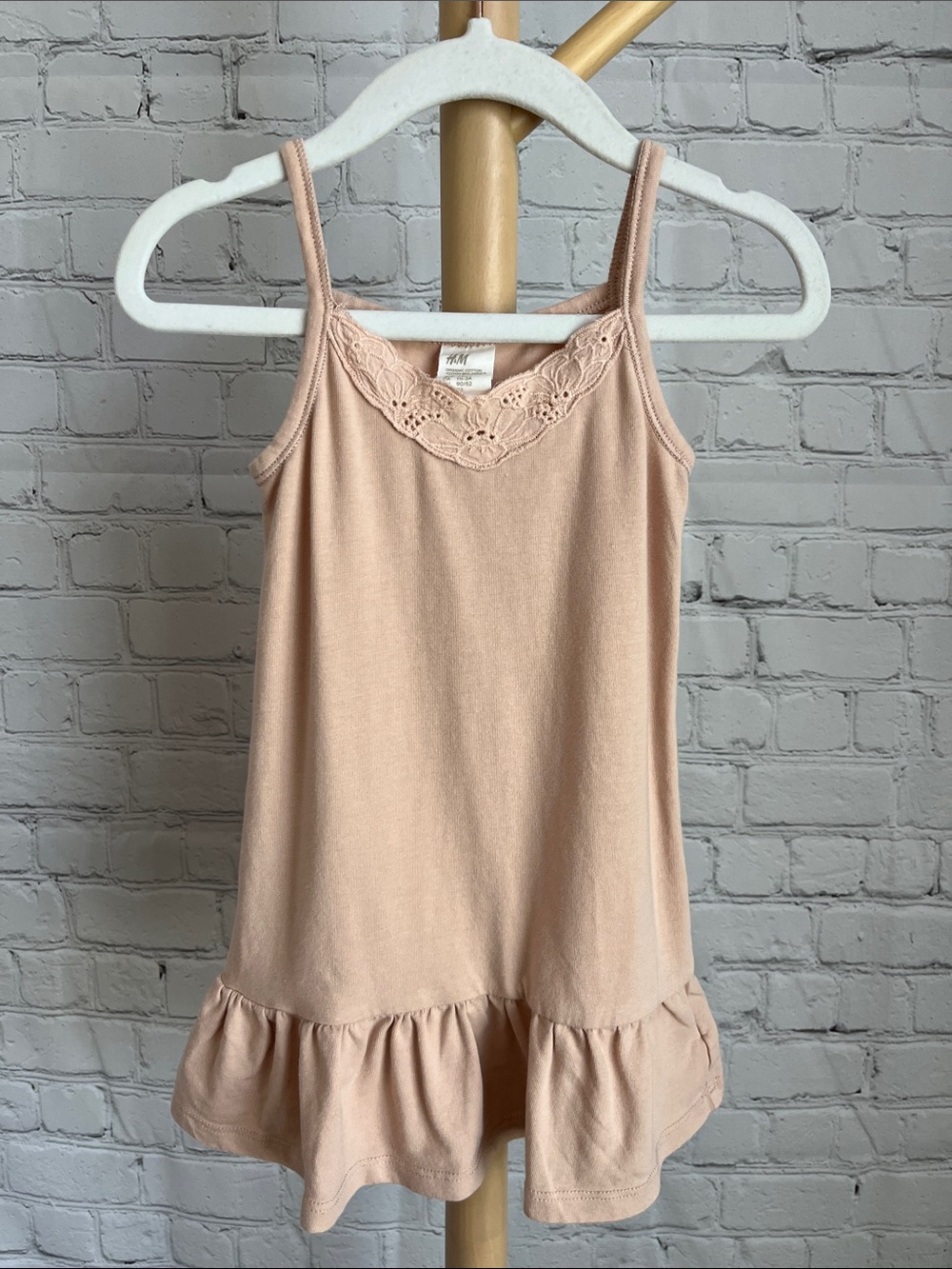 ⭐️⭐️ PICK 5 / $20 H&M Pink Lace-Trim Ruffle Tank Dress